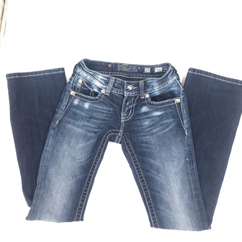 Miss me jeans. Beaded back pockets. Size 25